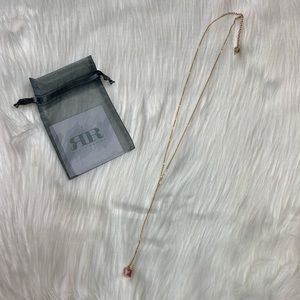 Robyn Rhodes Kylie Lariat Pink and Gold Necklace